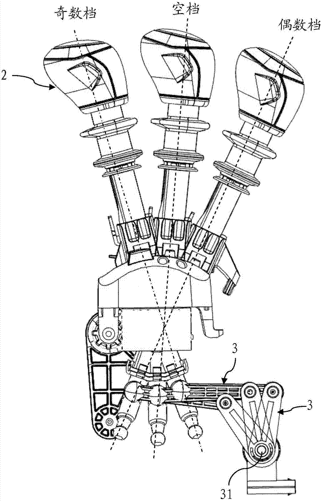 Manual gear shifter, manual gear shifter component and control method thereof