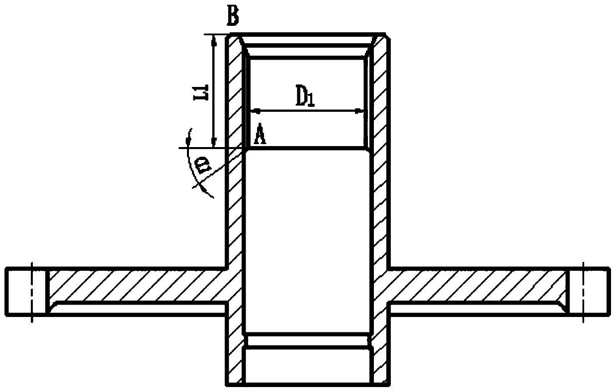 A combined length measuring device embedded in the inner cone and inner hole of the inner end of the cylindrical gear opposite to each other