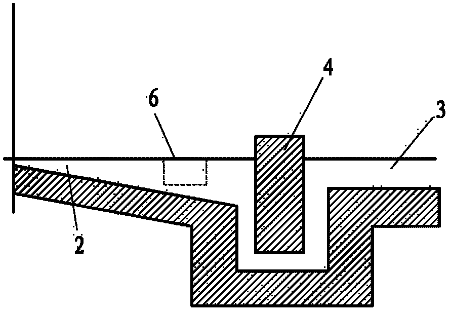 Blast furnace slag-iron separation device, slag-iron separation method and discharged blast furnace slag-iron recovery method