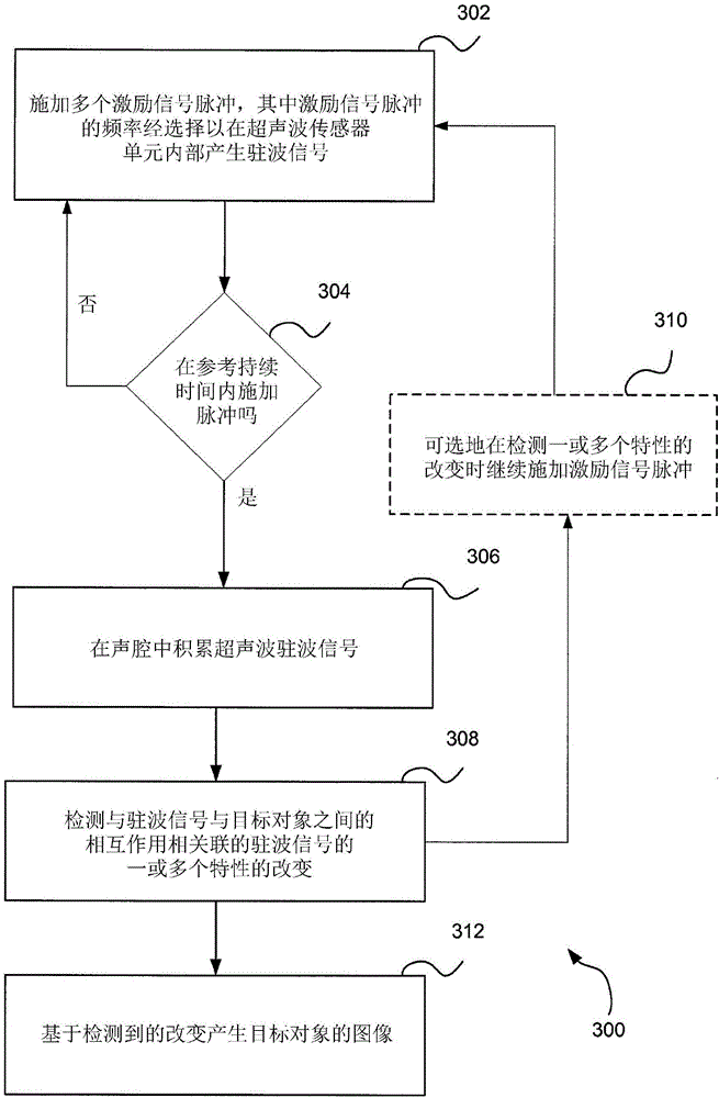 Ultrasonic imaging with acoustic resonant cavity