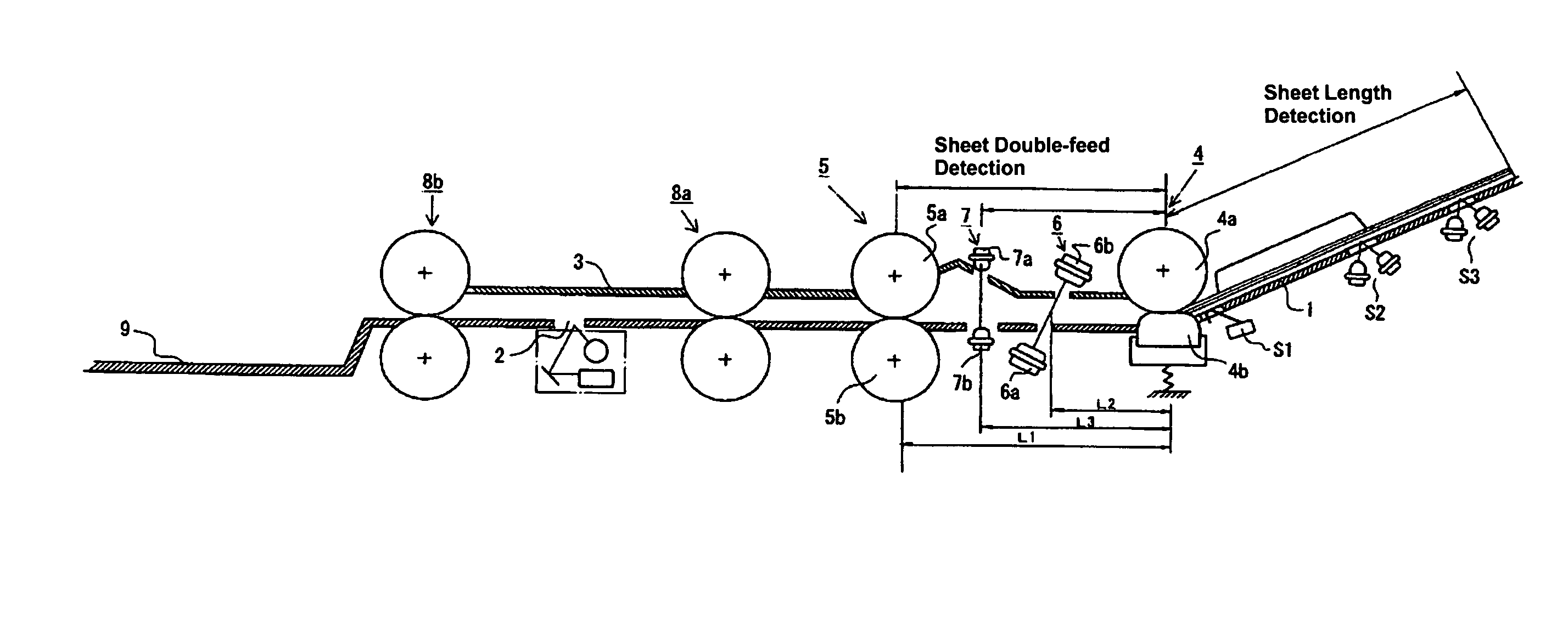 Sheet feeding apparatus and method of detecting double feed
