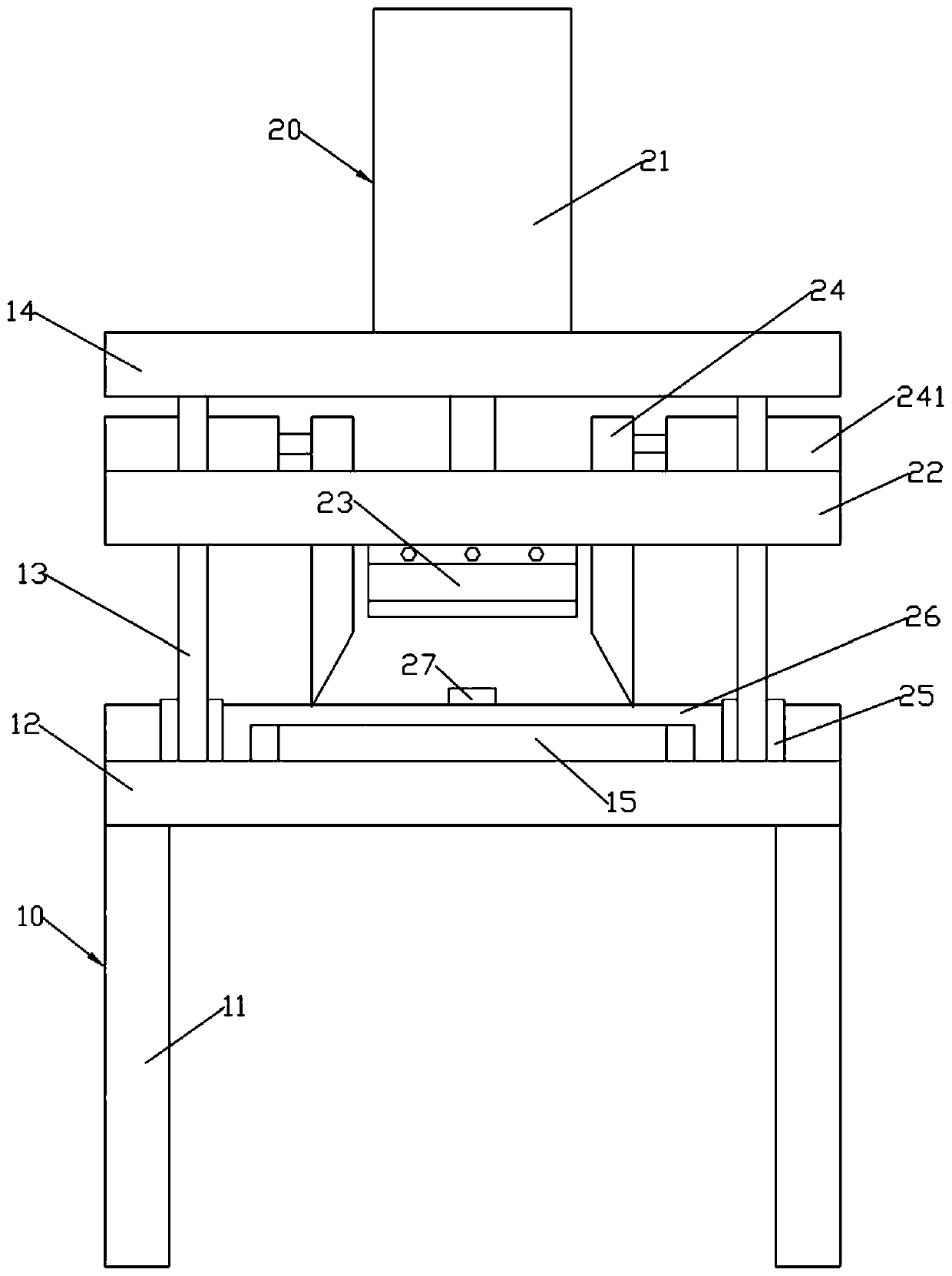 An automatic centering cutting mechanism for wire threading trough plate