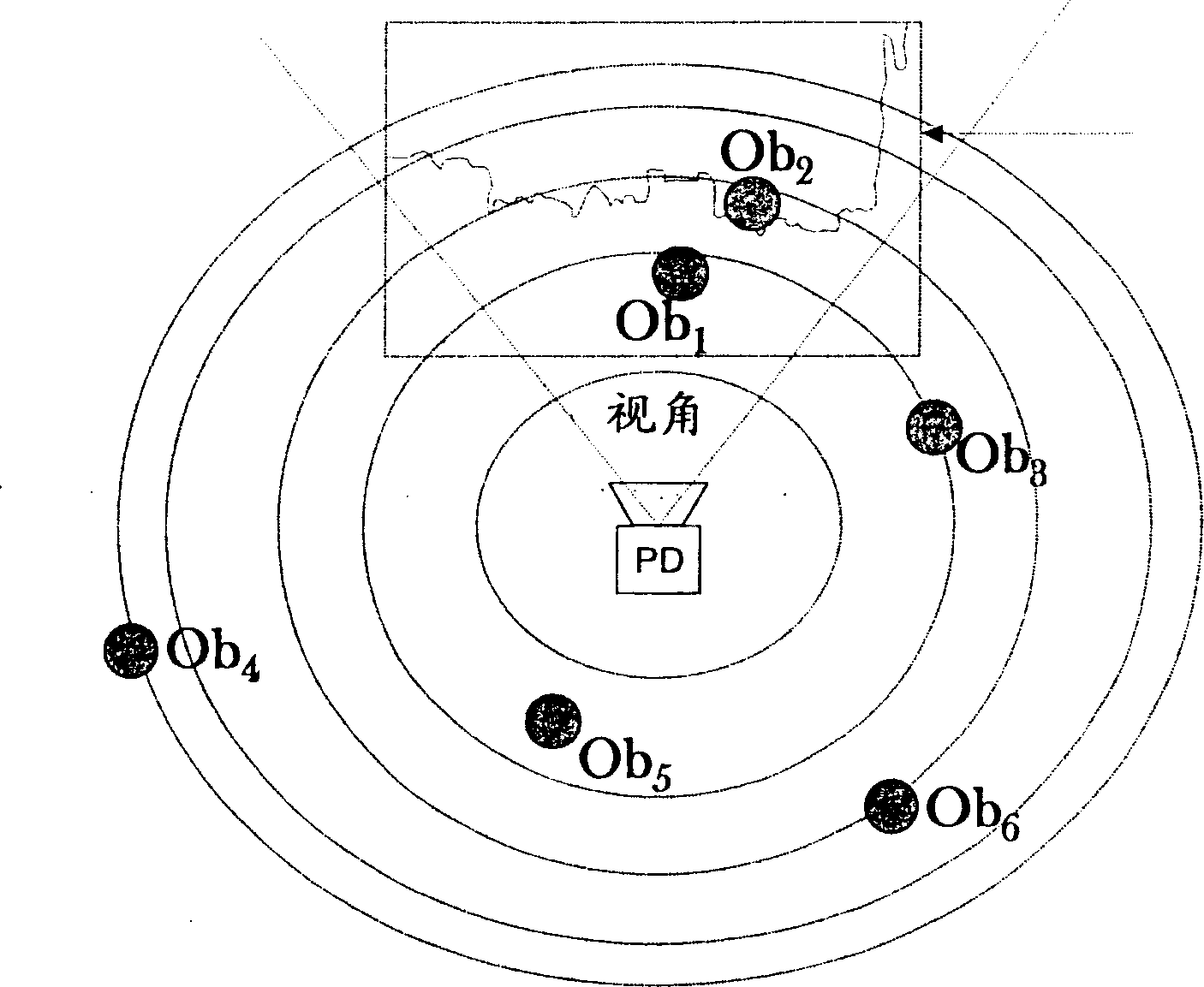 Object perception method and a related perceiving device