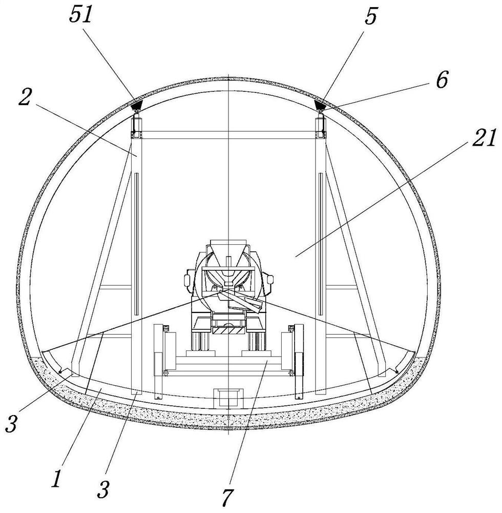 Anti-floating inverted arch formwork system