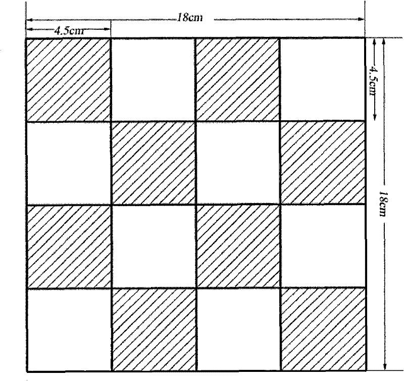 Plane area measuring method based on digital image technology