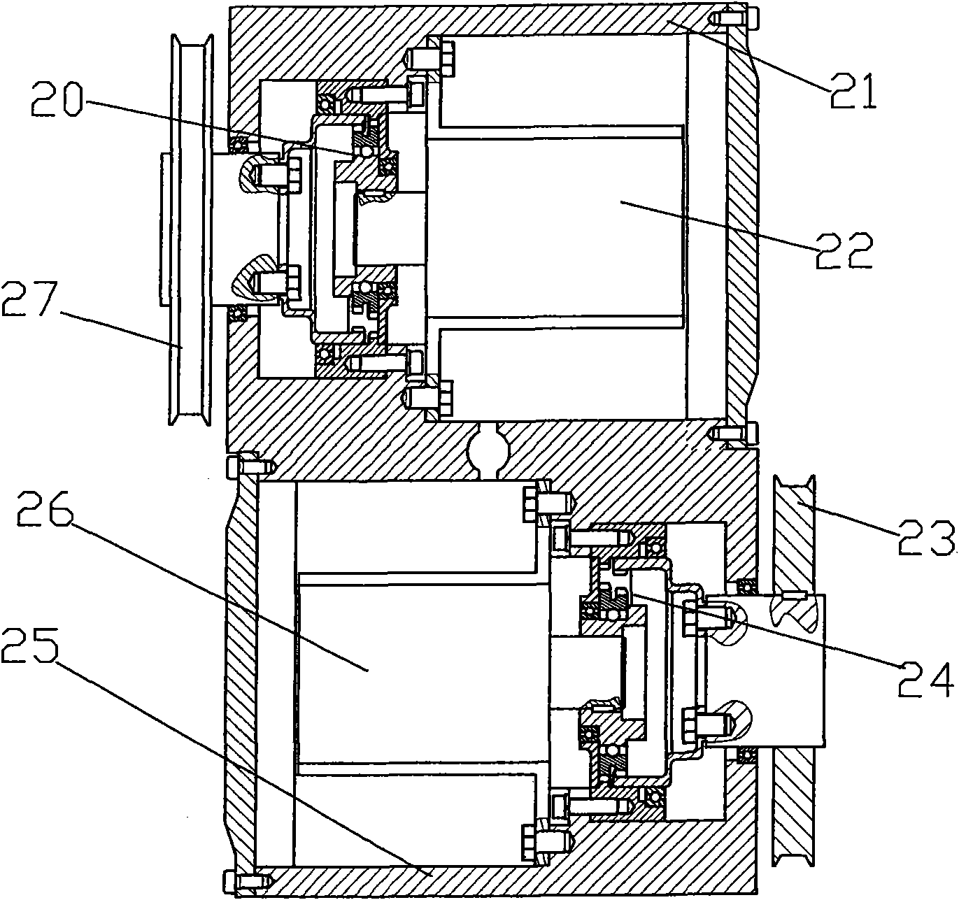 Filtering driving device and intelligent robot integrated system