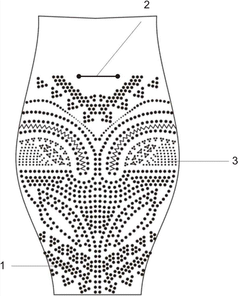 Making method of male prostate and perineum acupoint caring briefs containing graphene