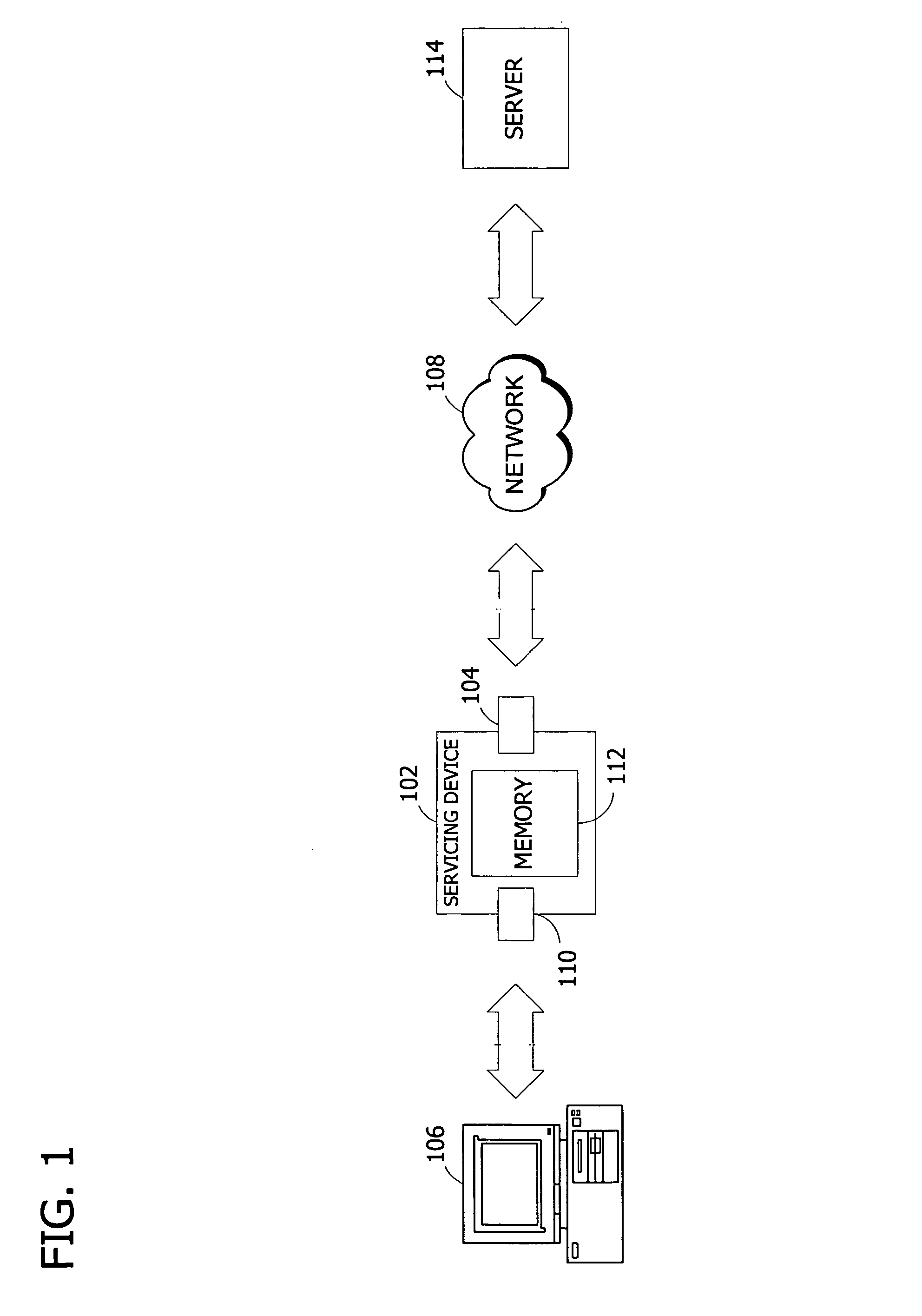 Self-contained computer servicing device