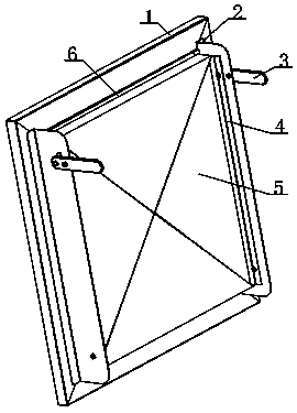 Rapid plate clamping type filter screen installing frame