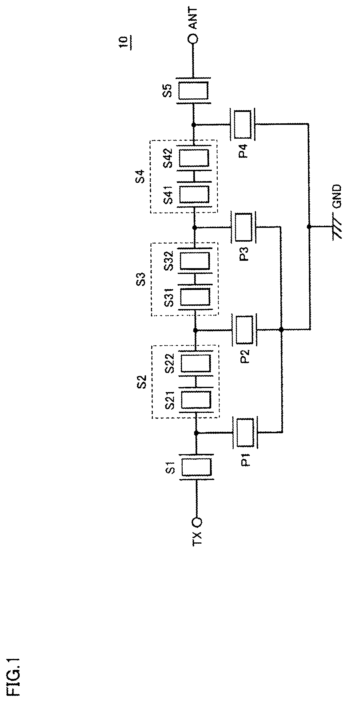 Acoustic wave device, and ladder filter including the same