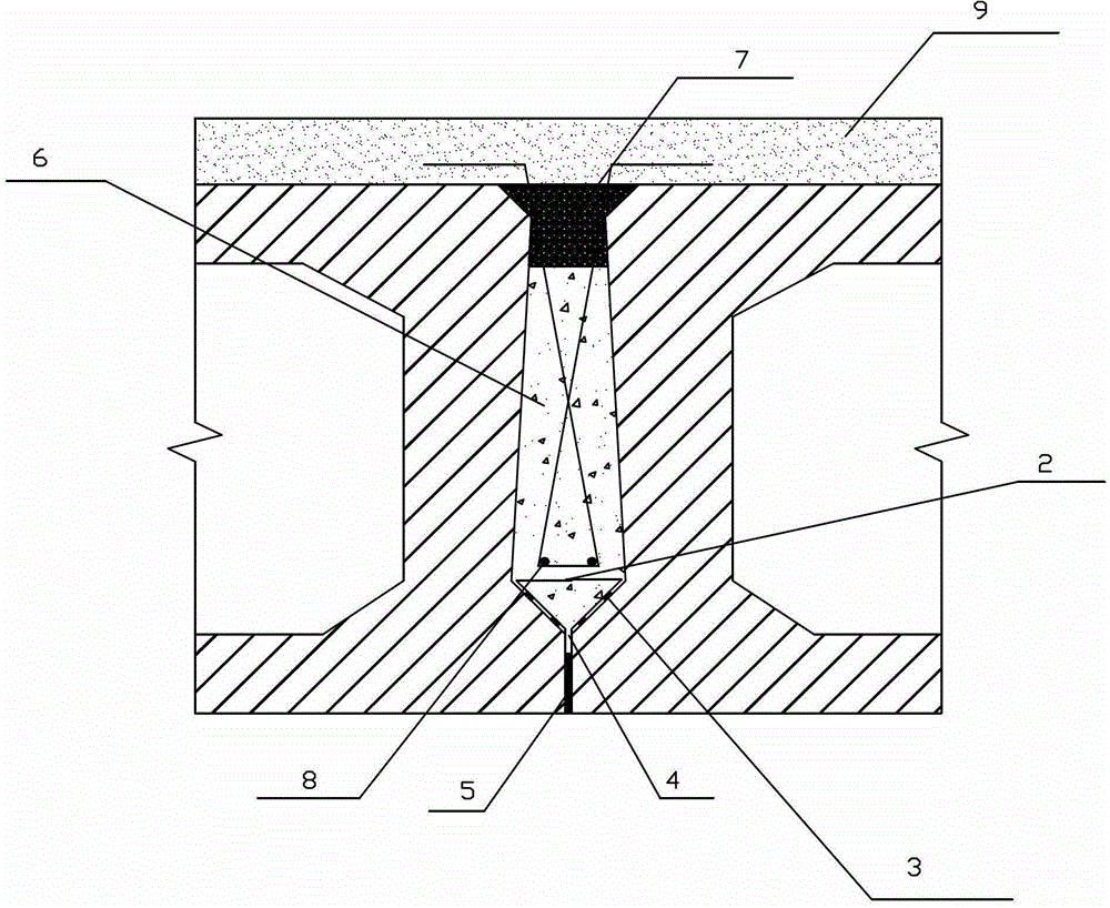 Method for filling hinge joint of fabricated prestressed hollow beam slab