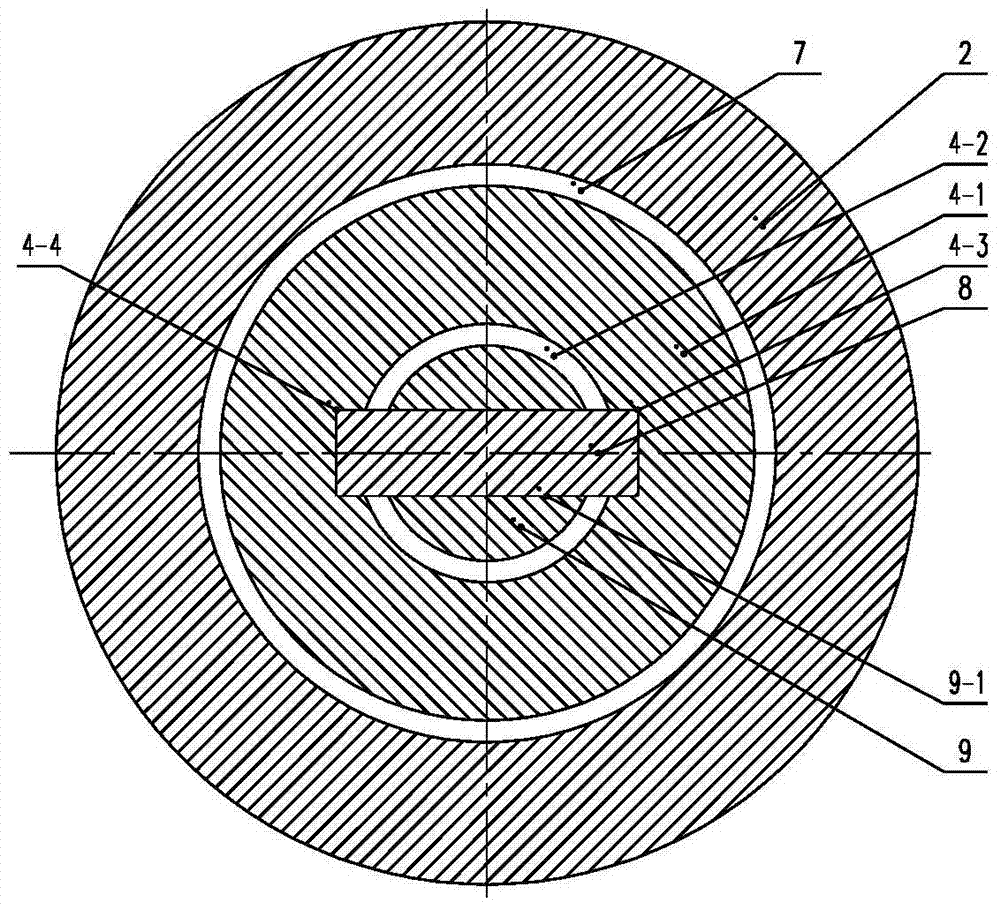 A built-in guide cylinder