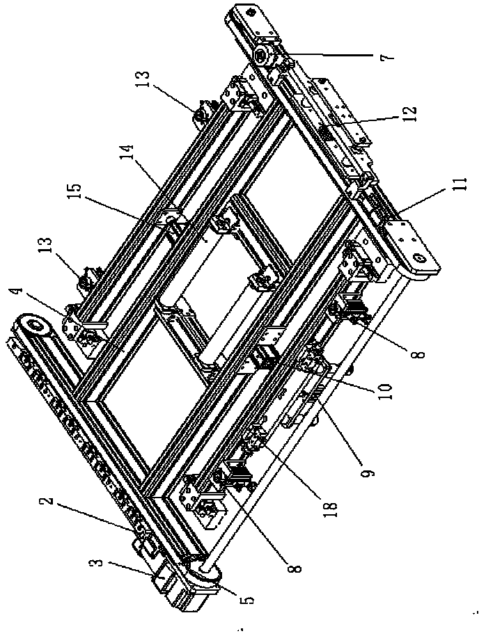 A mobile positioning mechanism for a large carrier