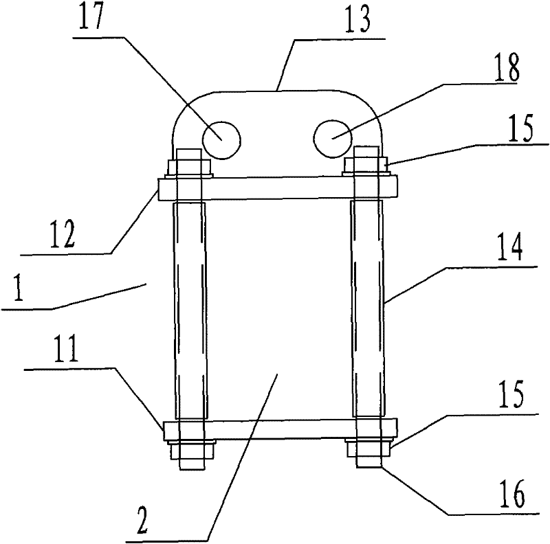 Special fixture for hoisting rectangular section steel column and hoisting method by using same