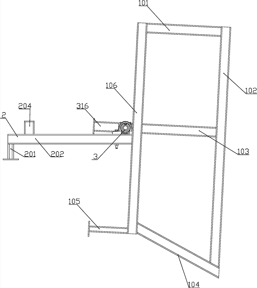 A slag chip transfer box convenient for forklift handling and dumping and its operation method