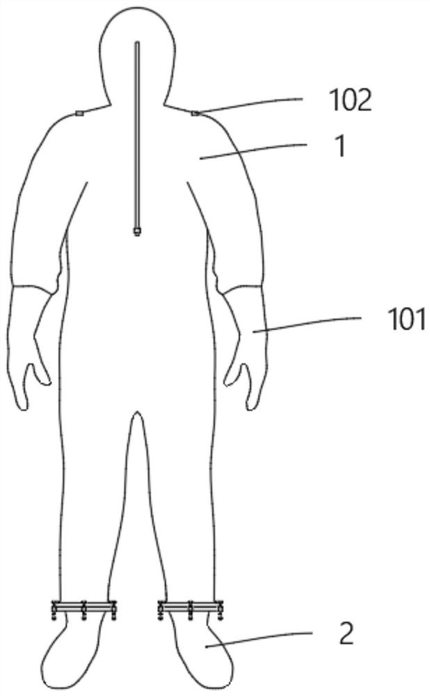 Special protective clothing for nucleic acid detection
