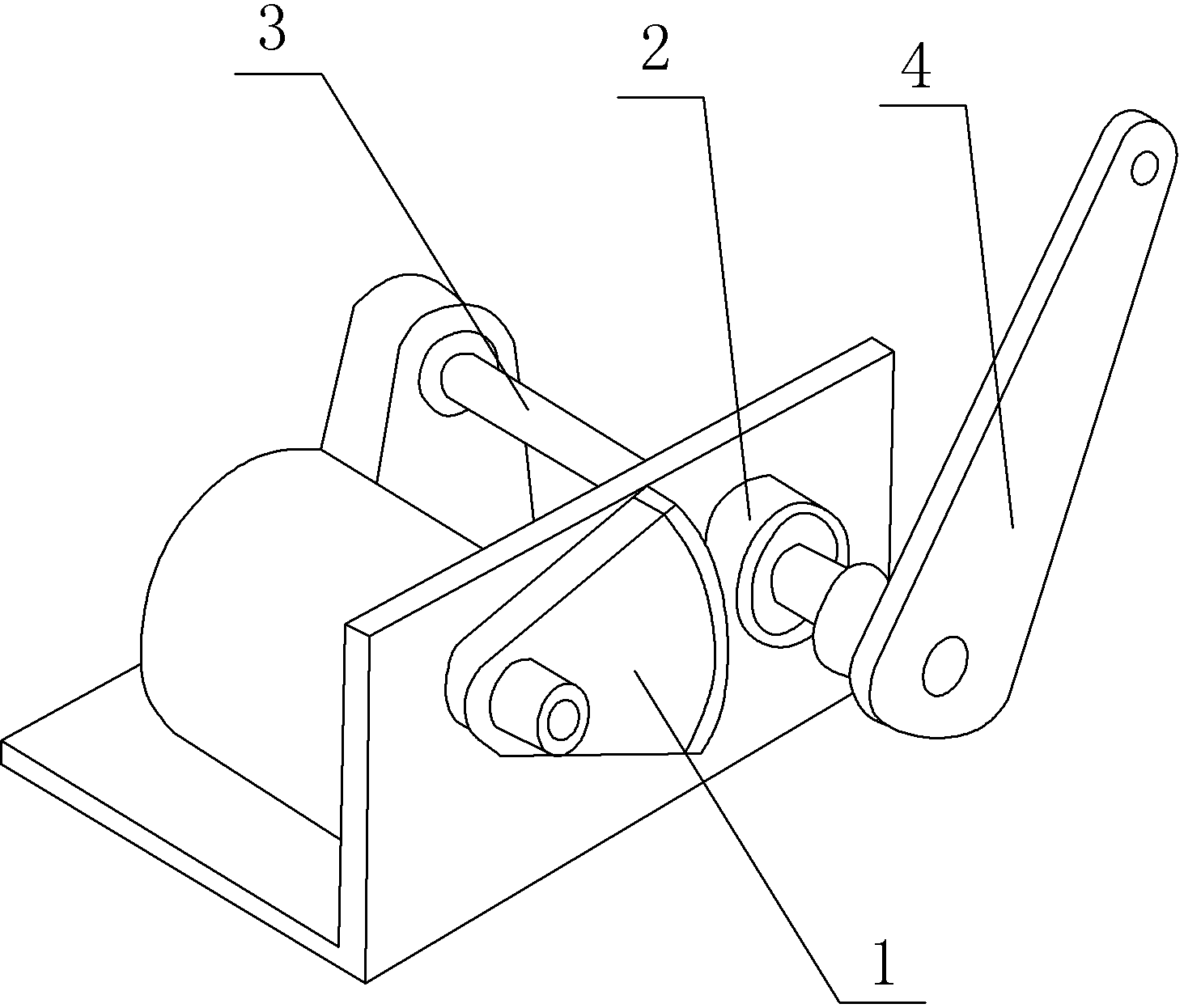 Unidirectional movement mechanism for mini-tiller part machining