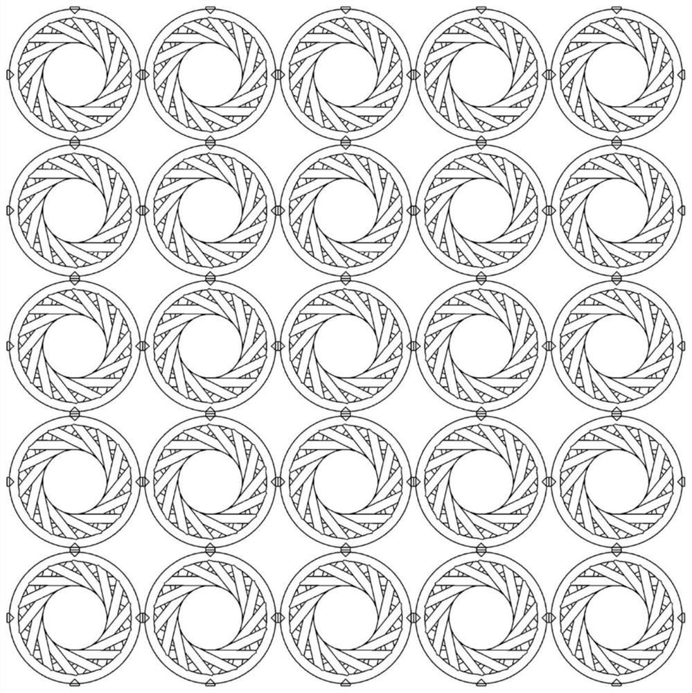 Gradient lattice energy-absorbing structure based on chiral cells with programmable stiffness and its 3D printing method