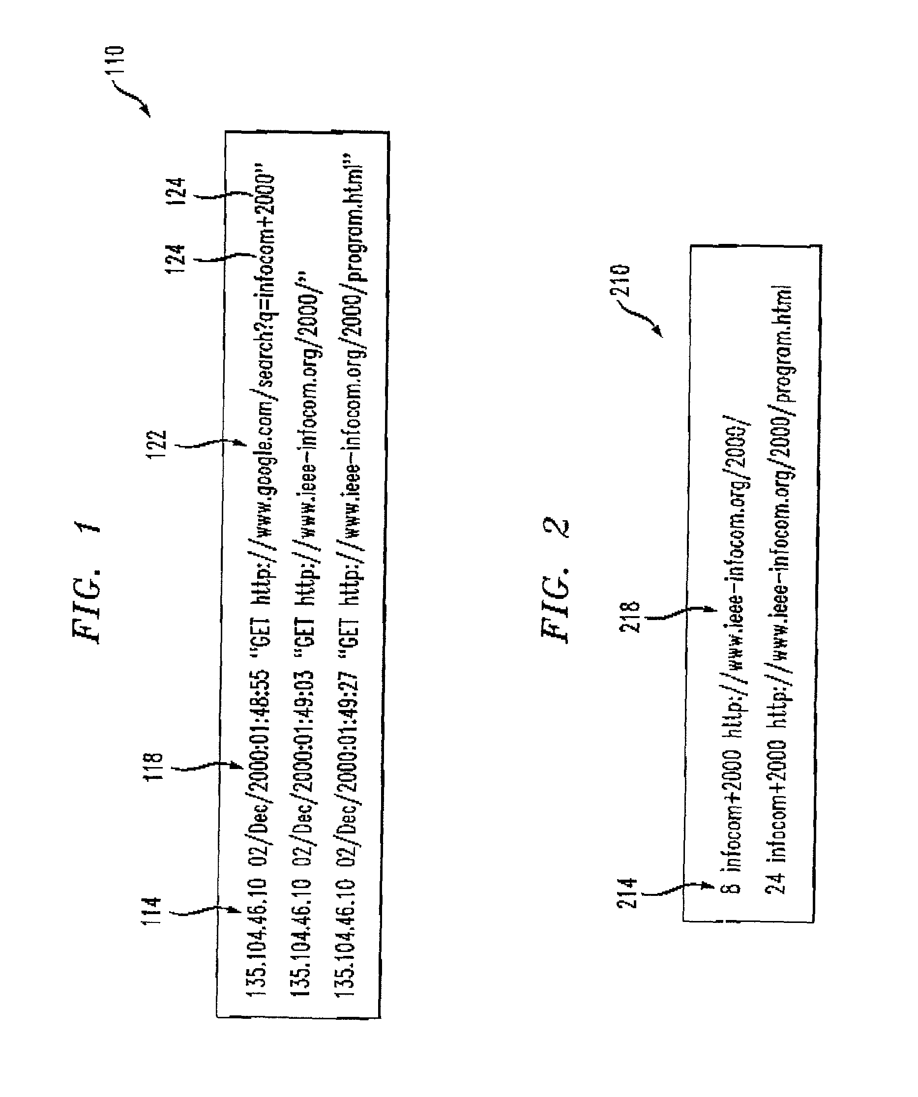 Method for organizing records of database search activity by topical relevance