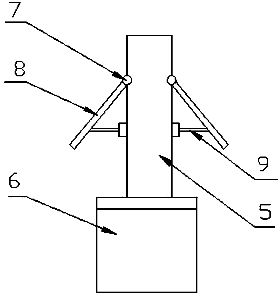 Hollow brick stacking device