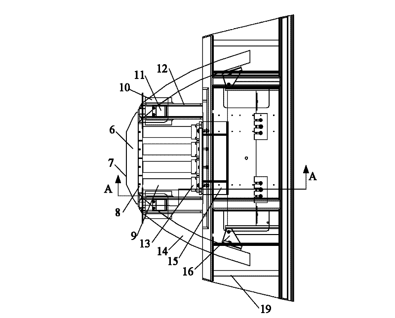 Troubleshooting and energy absorbing device and leading car of motor train unit