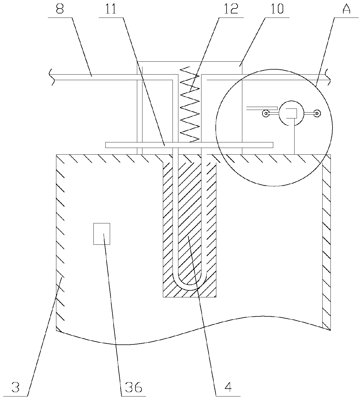 Evaporation condensation device with high collection rate for preparing nano-metal