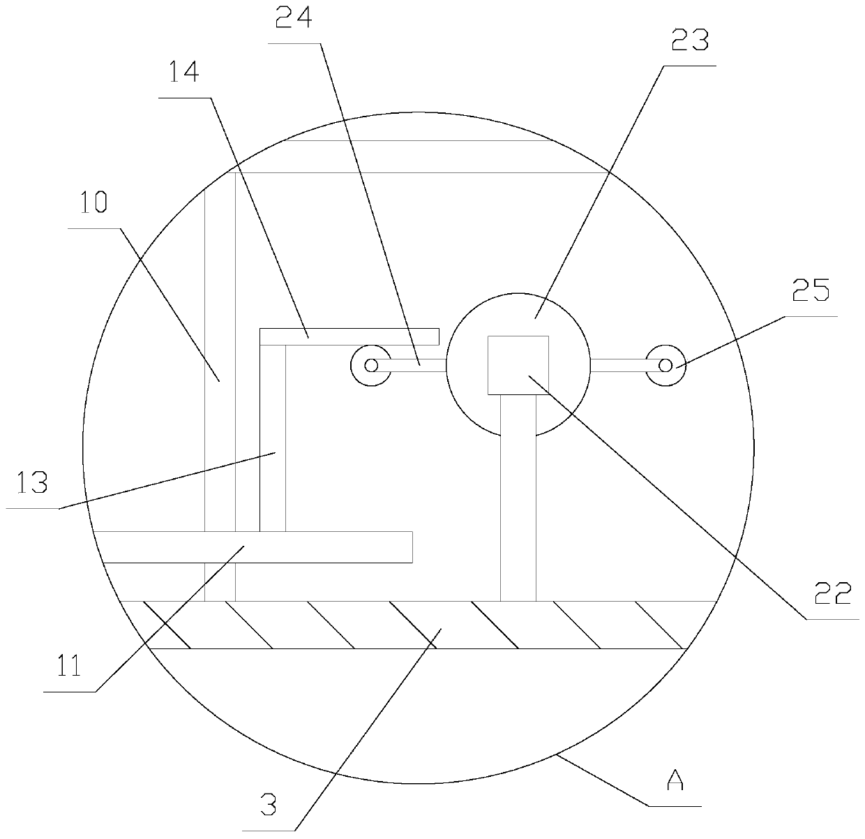 Evaporation condensation device with high collection rate for preparing nano-metal