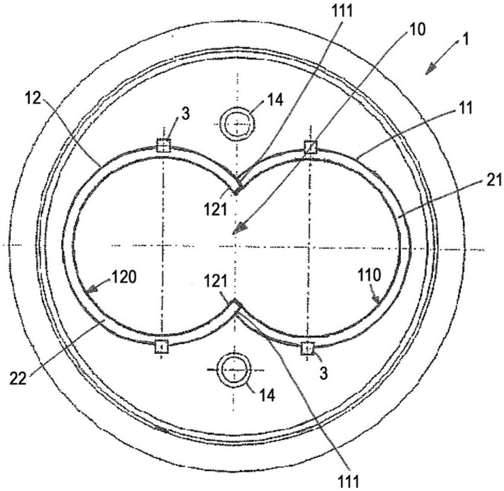 Method for producing a twin screw cylinder provided with a wear-protective layer