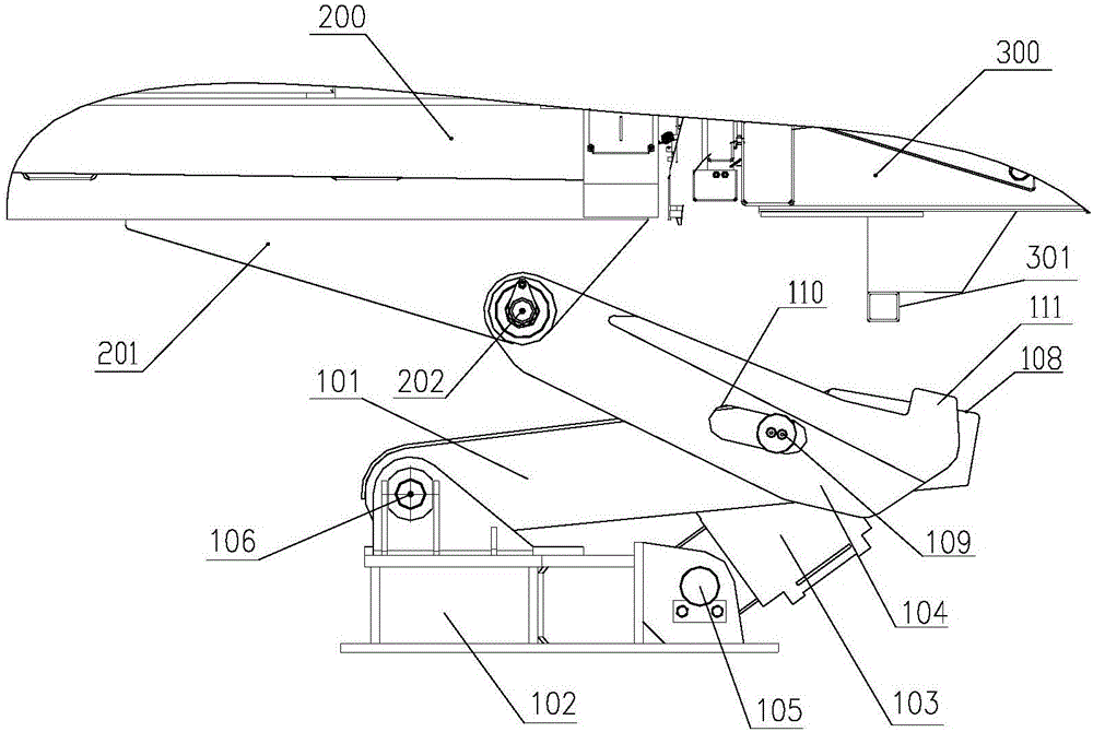 Garbage compressor and butt joint locking device for garbage can