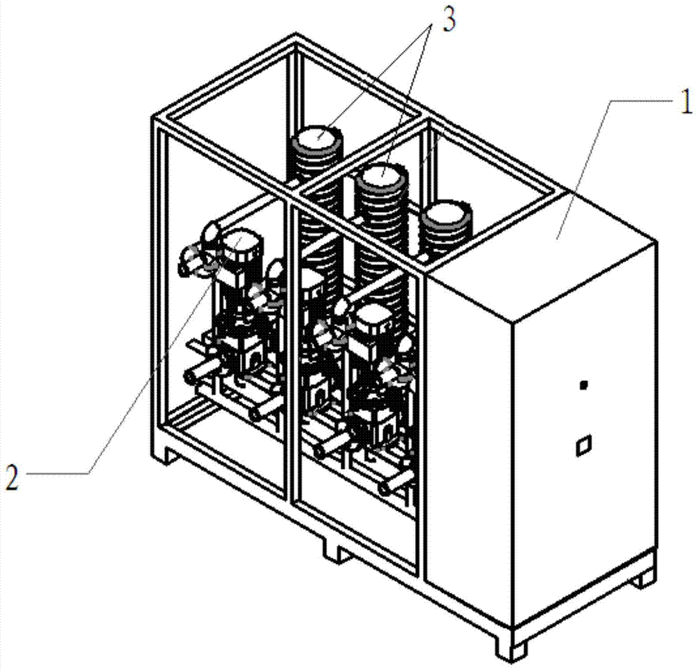 A medium frequency heating temperature control device