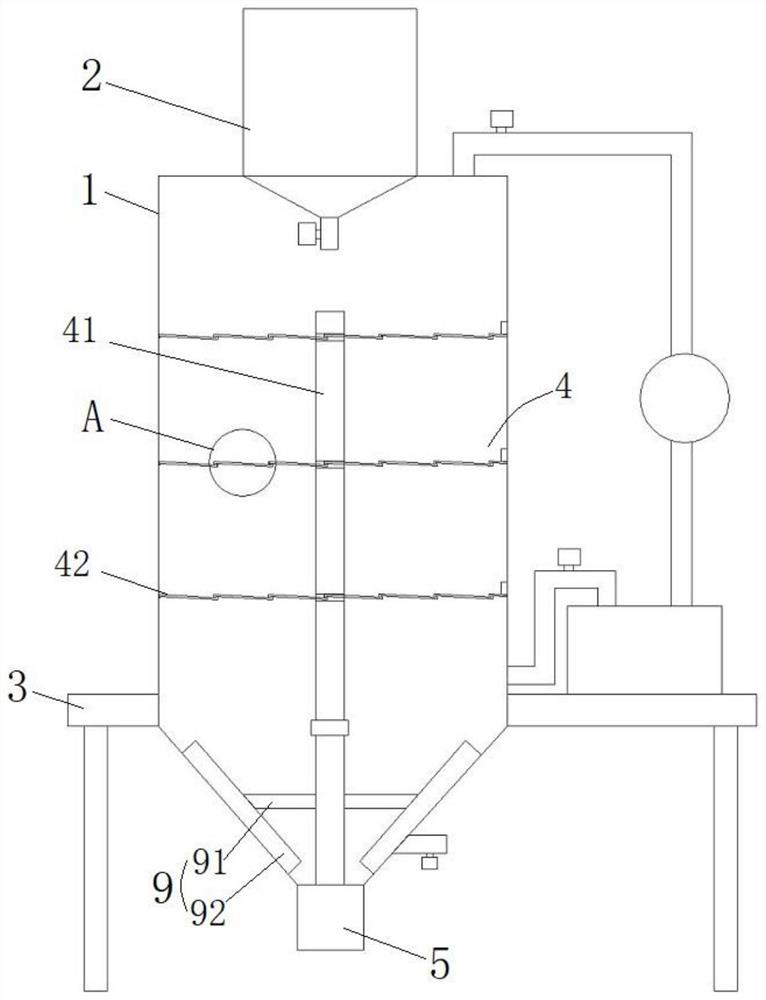 Efficient tea oil filtering and purifying device and process