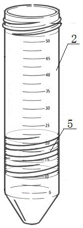 Density gradient centrifugal tube with position-adjustable porous diaphragm and application of centrifugal tube