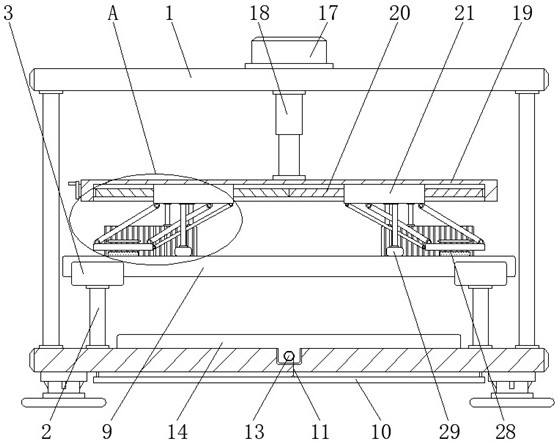 Concrete multi-point toughness testing device for constructional engineering