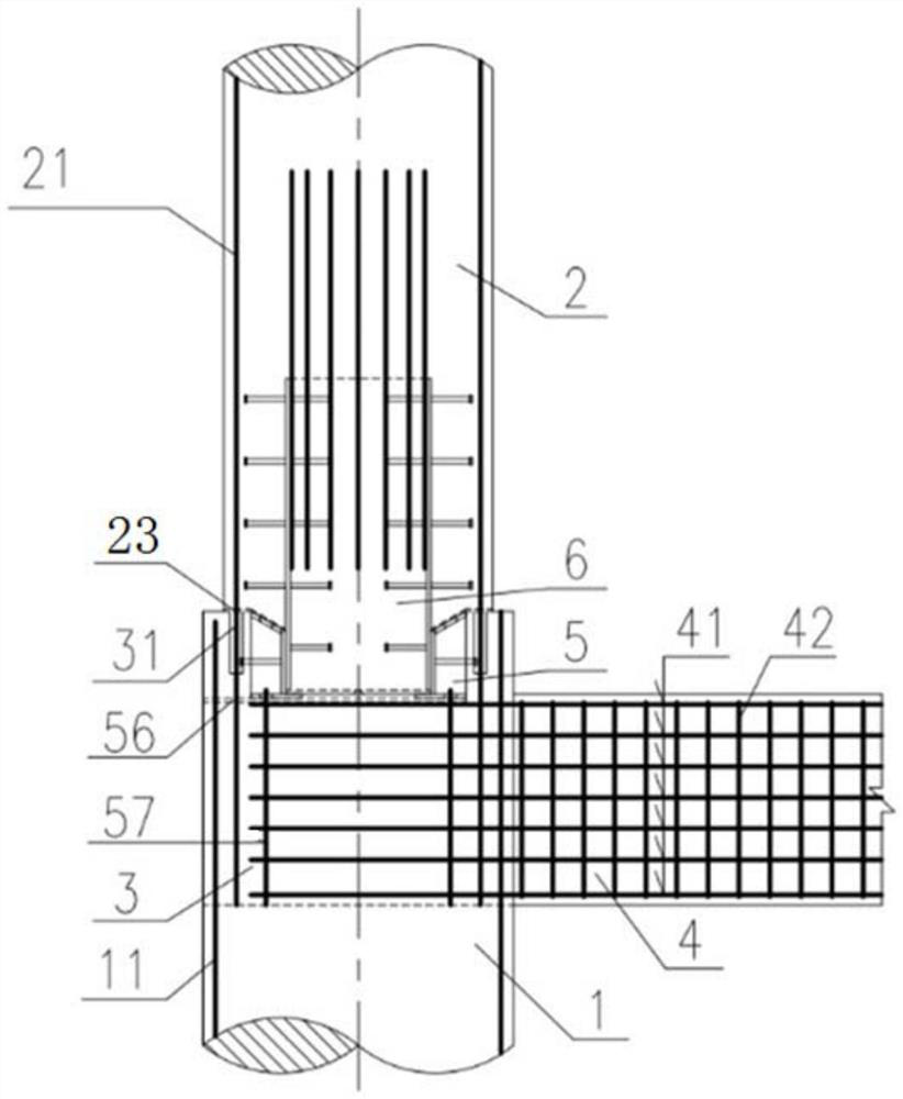 A prefabricated bridge pile assembly structure and connection method thereof