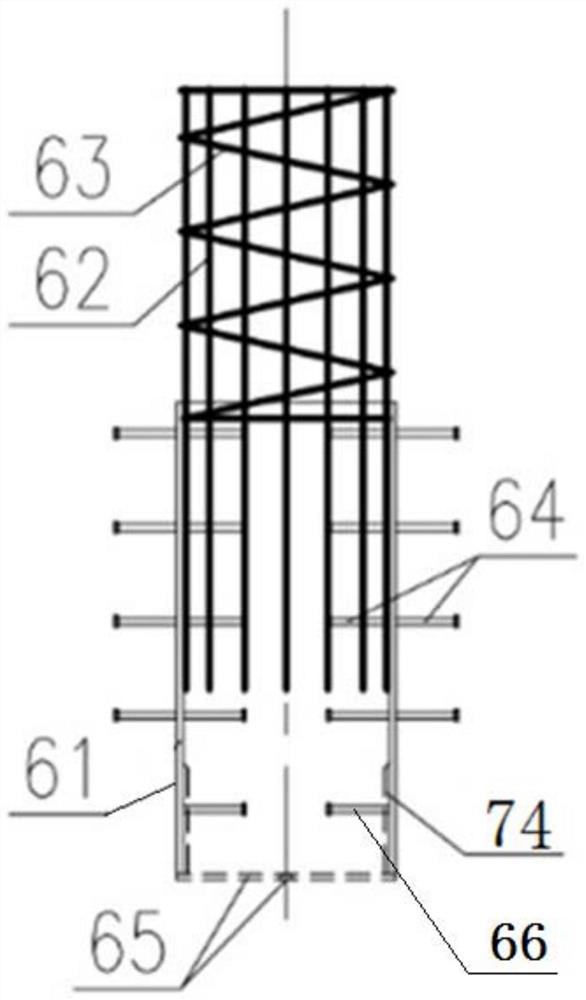 A prefabricated bridge pile assembly structure and connection method thereof