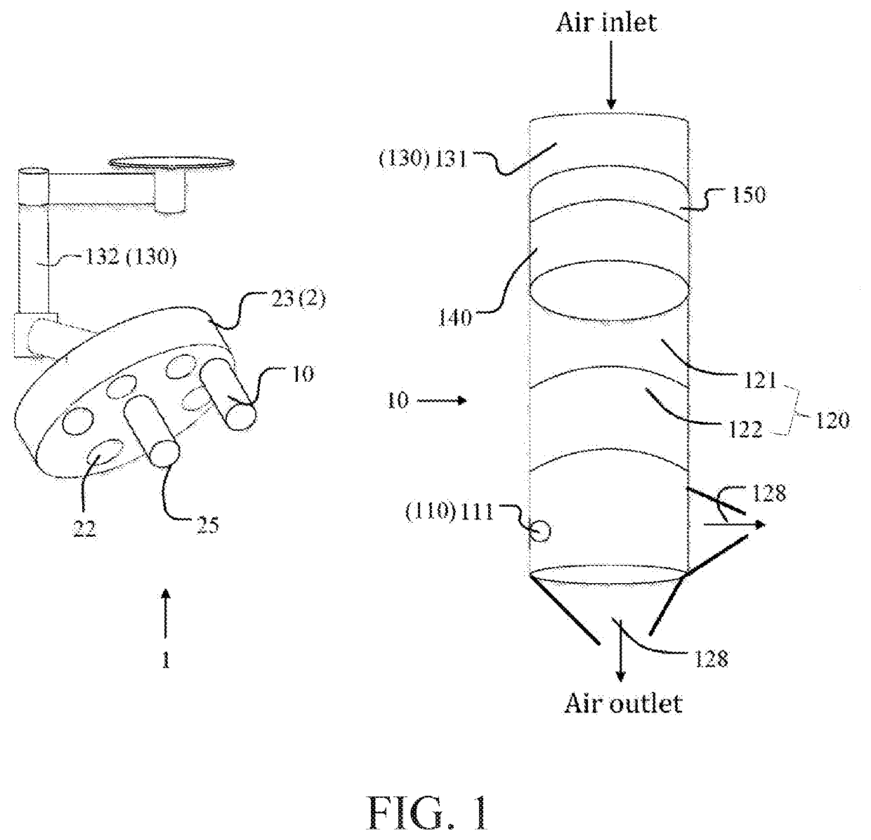 Surgical smoke removing device