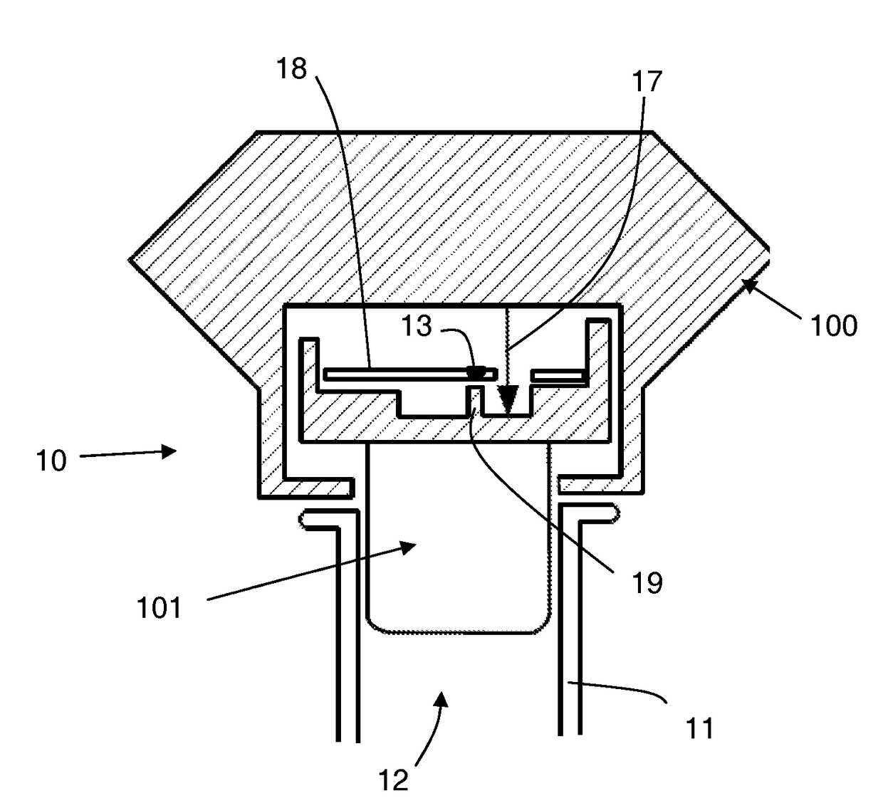 Obturation device for receptacle comprising a system for checking violation thereof