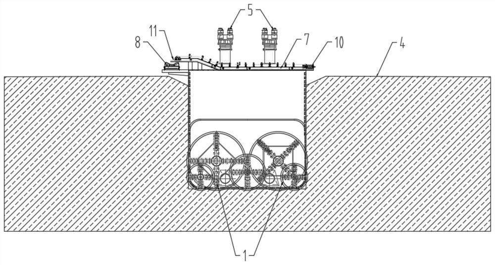 Automatic backfilling system for lateral rear portion of comprehensive pipe gallery open heading machine and control method of automatic backfilling system