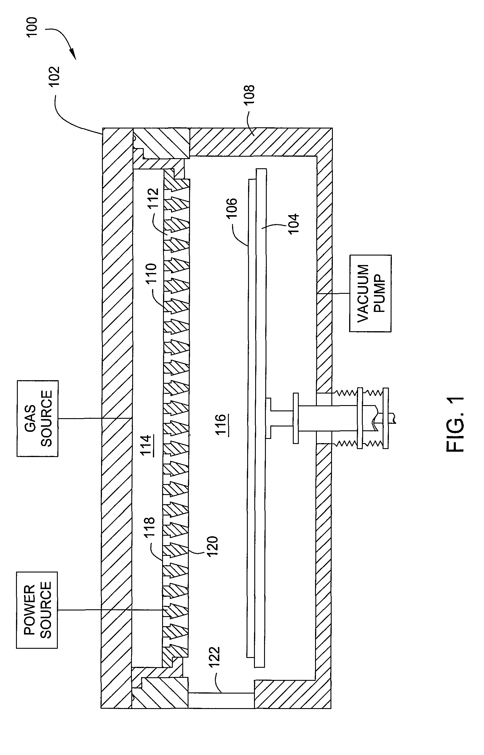 Diffuser plate with slit valve compensation