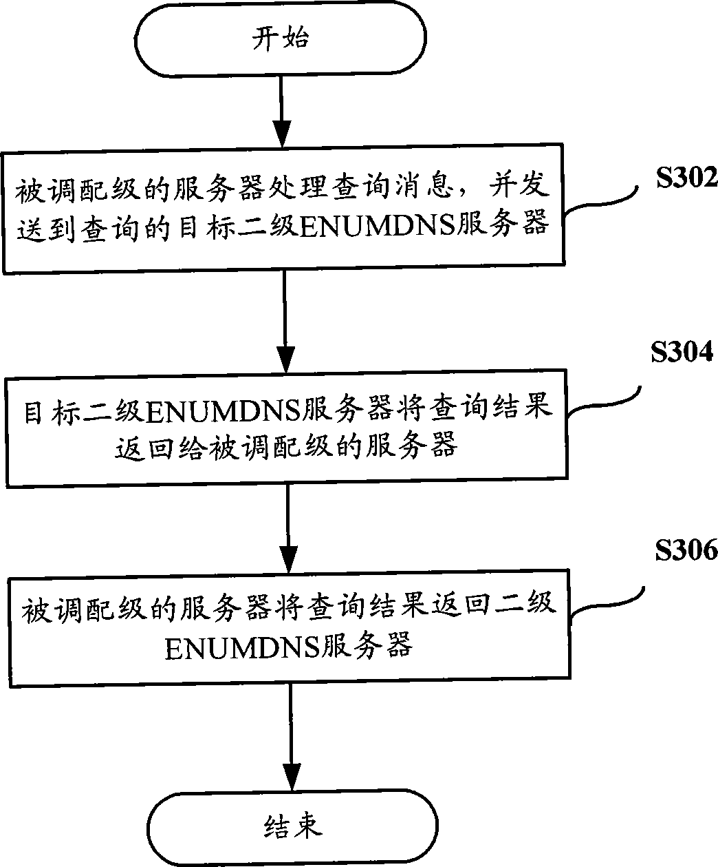 Query method of analysis system, number domain name system server and system