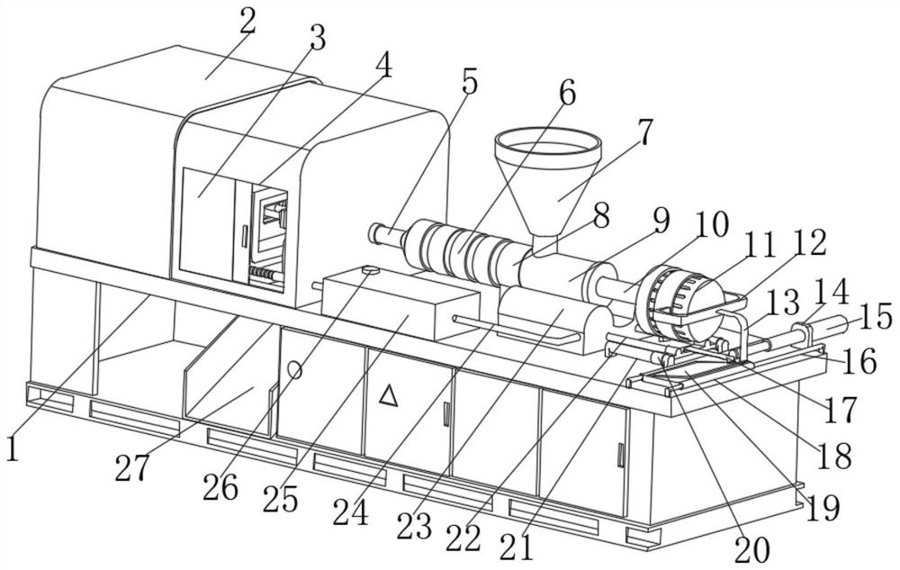 Injection molding extrusion forming equipment