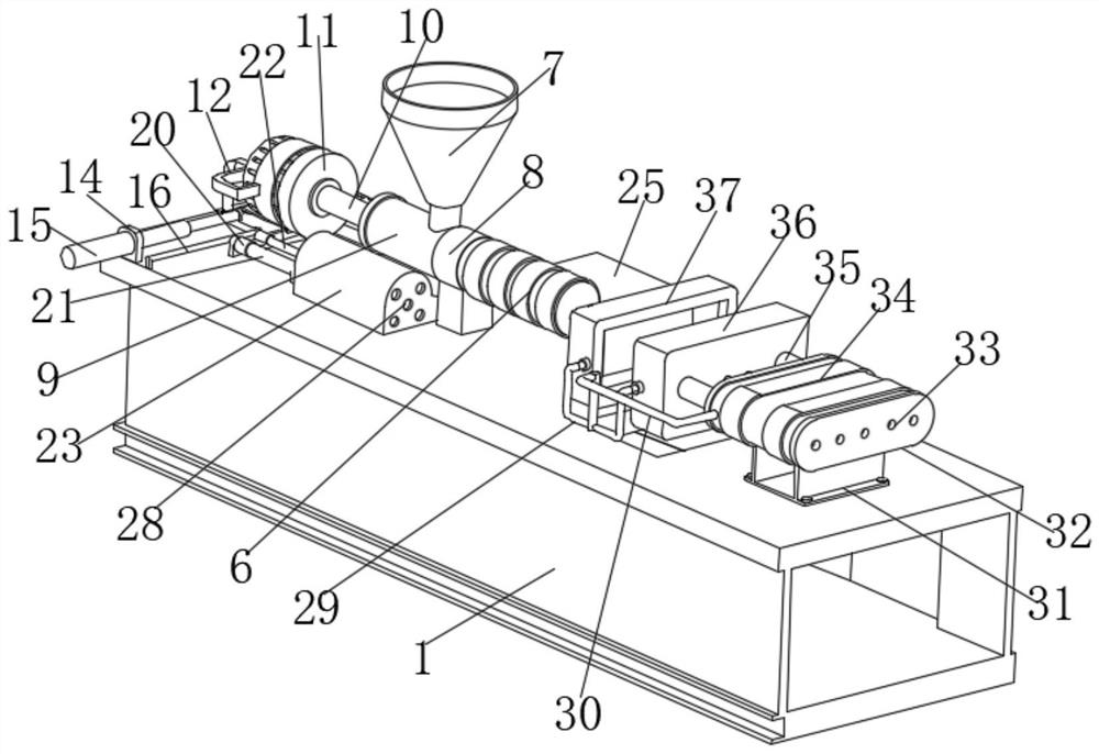 Injection molding extrusion forming equipment