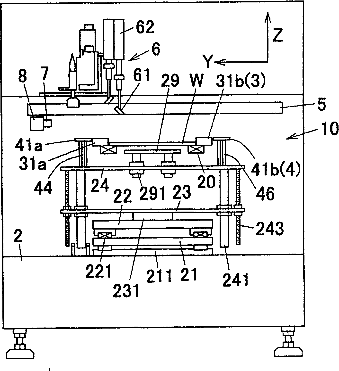 Screen printing device