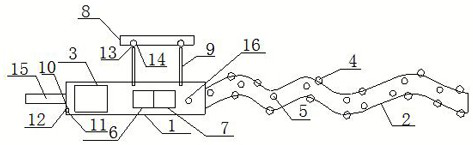 Electronic cattle expelling whip