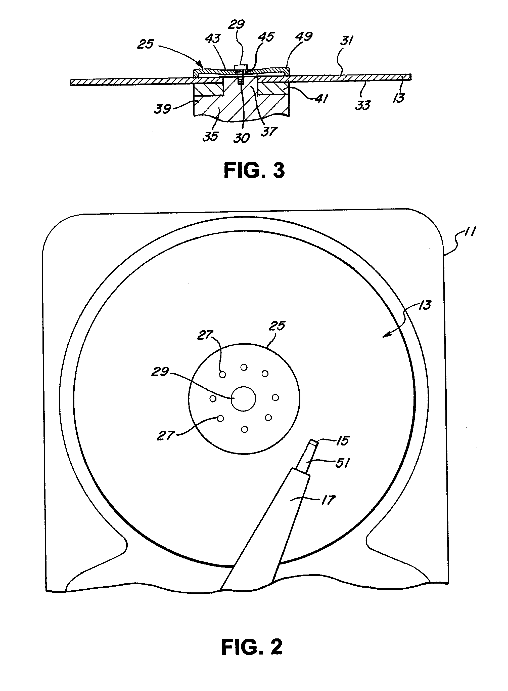 Disk clamp having uniform clamping load and index mark