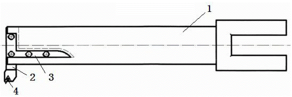 Method for processing titanium alloy sealing deep cavity threads