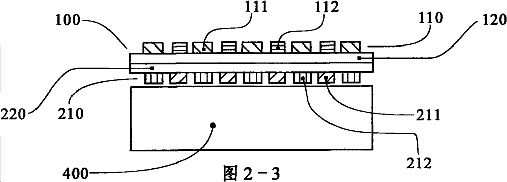 Mutually capacitive touch screen with electrodes arranged on double-layer conductive material thin film