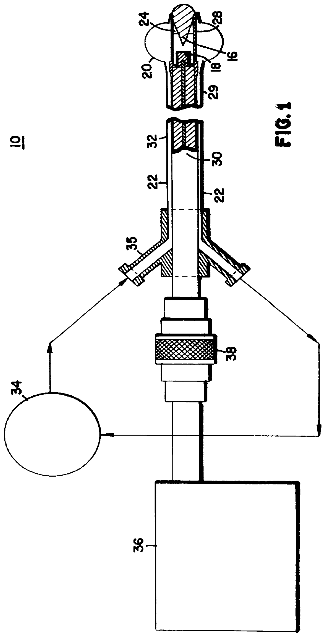X-ray device having a dilation structure for delivering localized radiation to an interior of a body