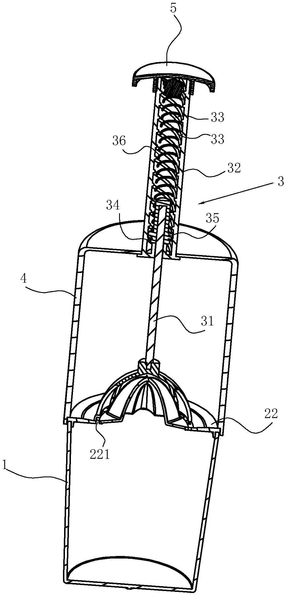 Juicer structure