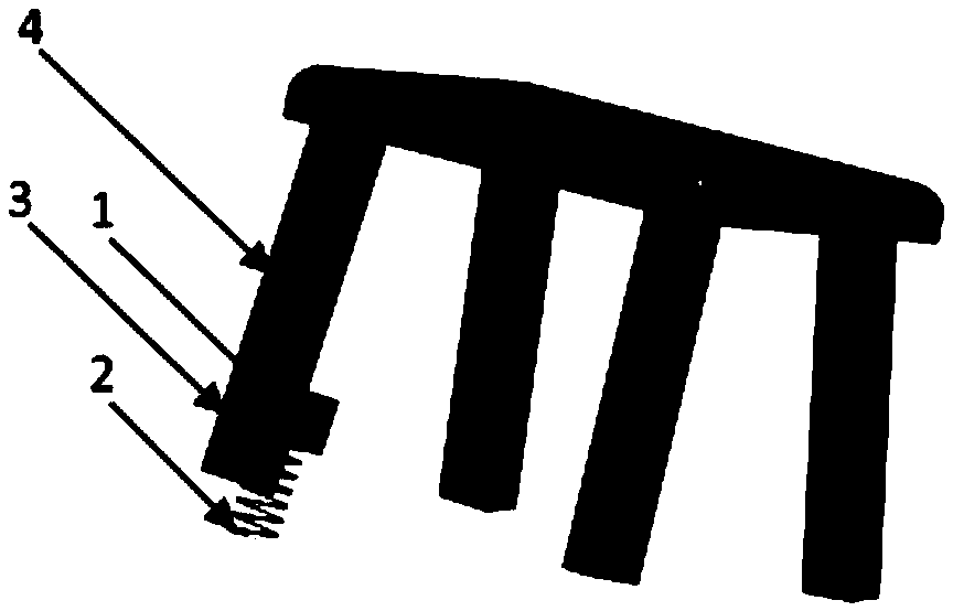 Leg support device capable of removing water from upper surface of low stool